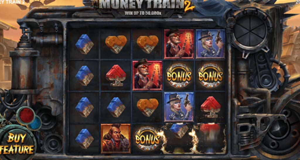 Money Train 2 Slot Spieloberfl&auml;che